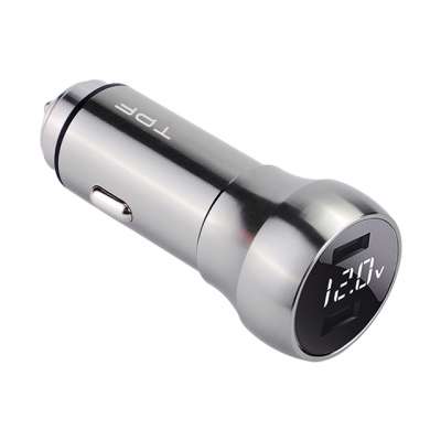 The new QC3.0 dual USB car charger multifunctional with digital display car charger fast charge